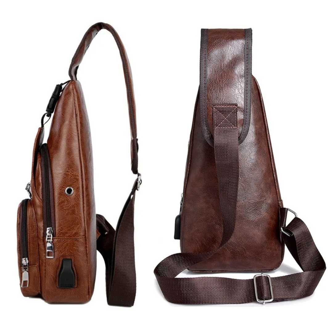 Bolsa Masculina de Ombro Pittman - Lyon Acessórios