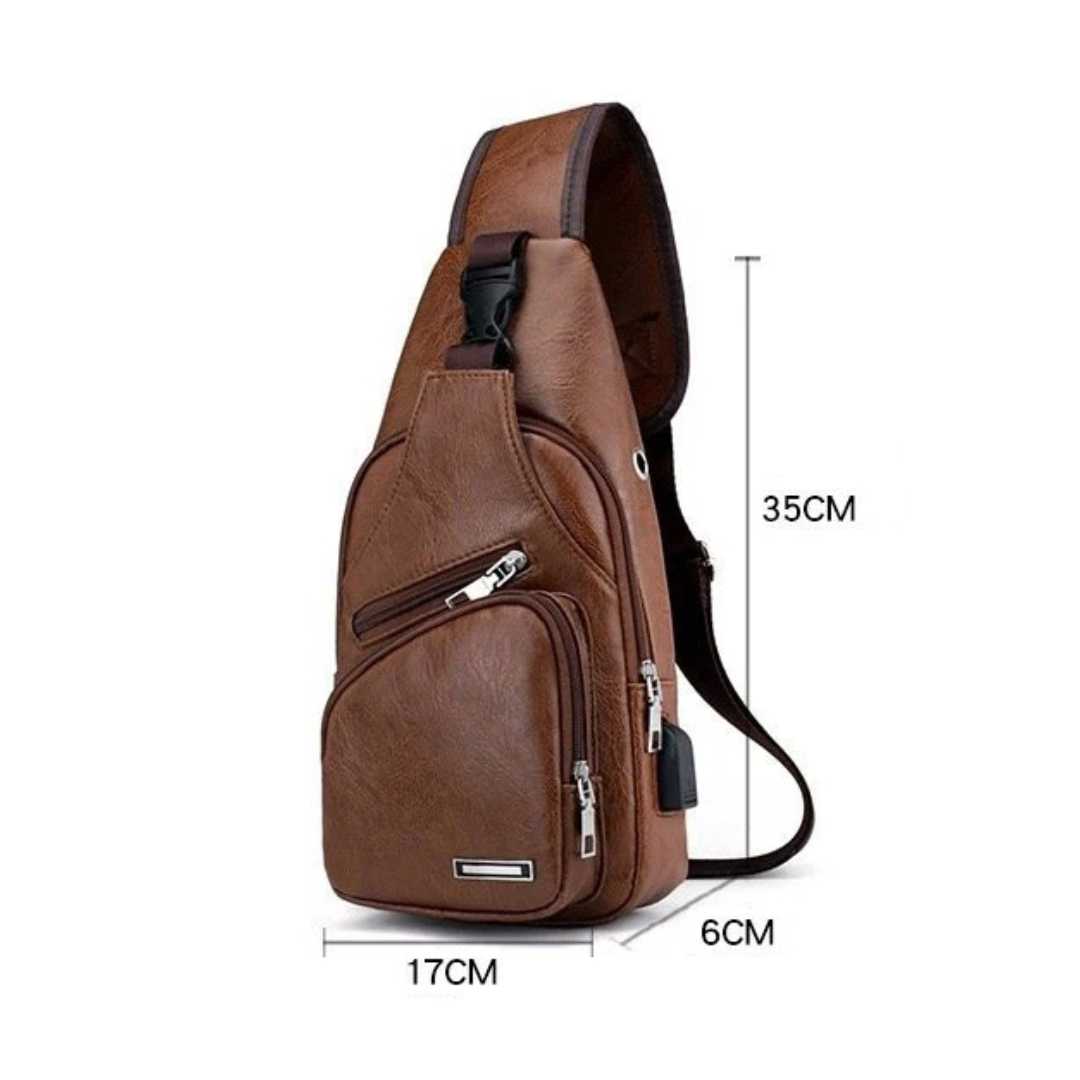 Bolsa Masculina de Ombro Pittman - Lyon Acessórios