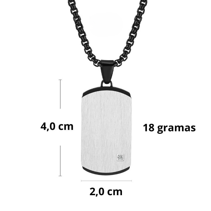 Colar Masculino Dog Tag Elite - Lyon Acessórios