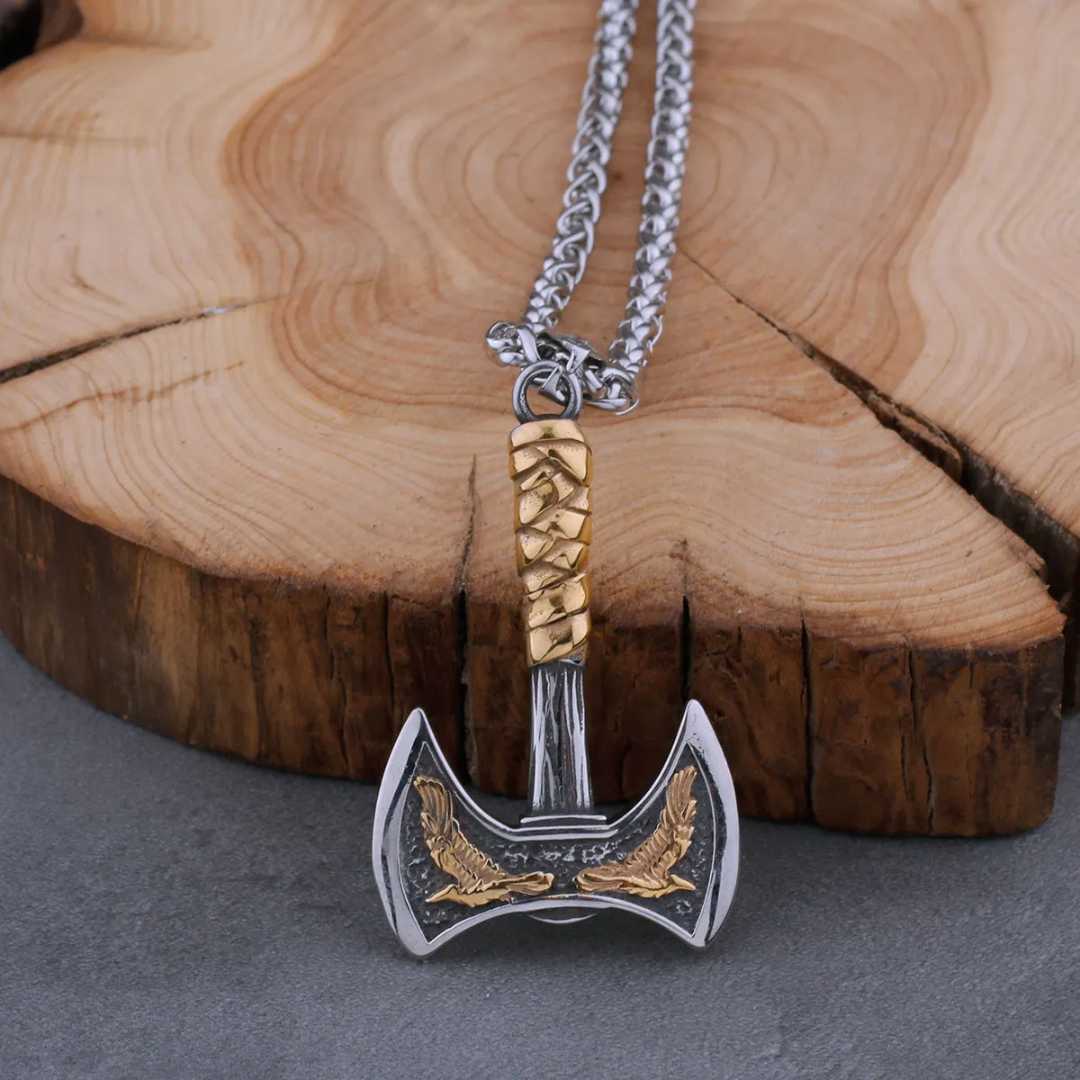 Colar Masculino Machado Duplo Viking