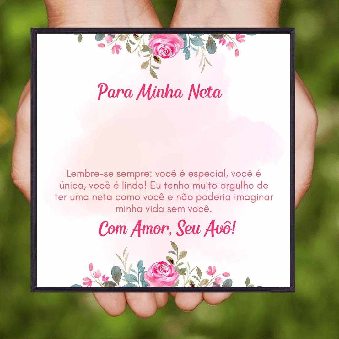 Presente de Avô Para Neta - Colar Encanto da Rosa Negra