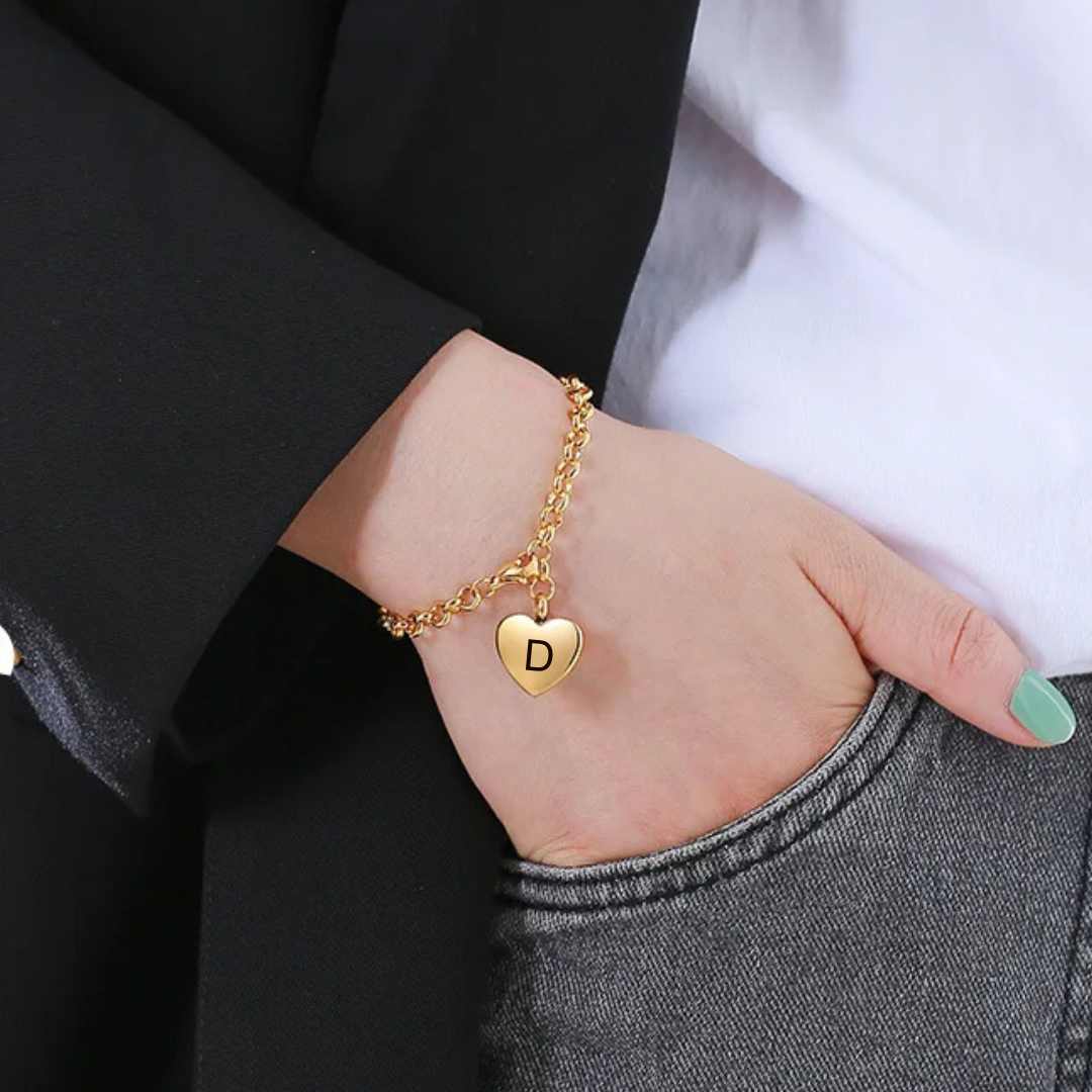 Pulseira Feminina Coração Personalizado - Lyon Acessórios