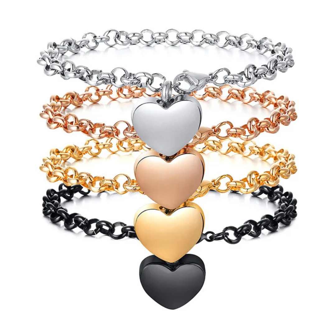 Pulseira Feminina Coração Personalizado - Lyon Acessórios