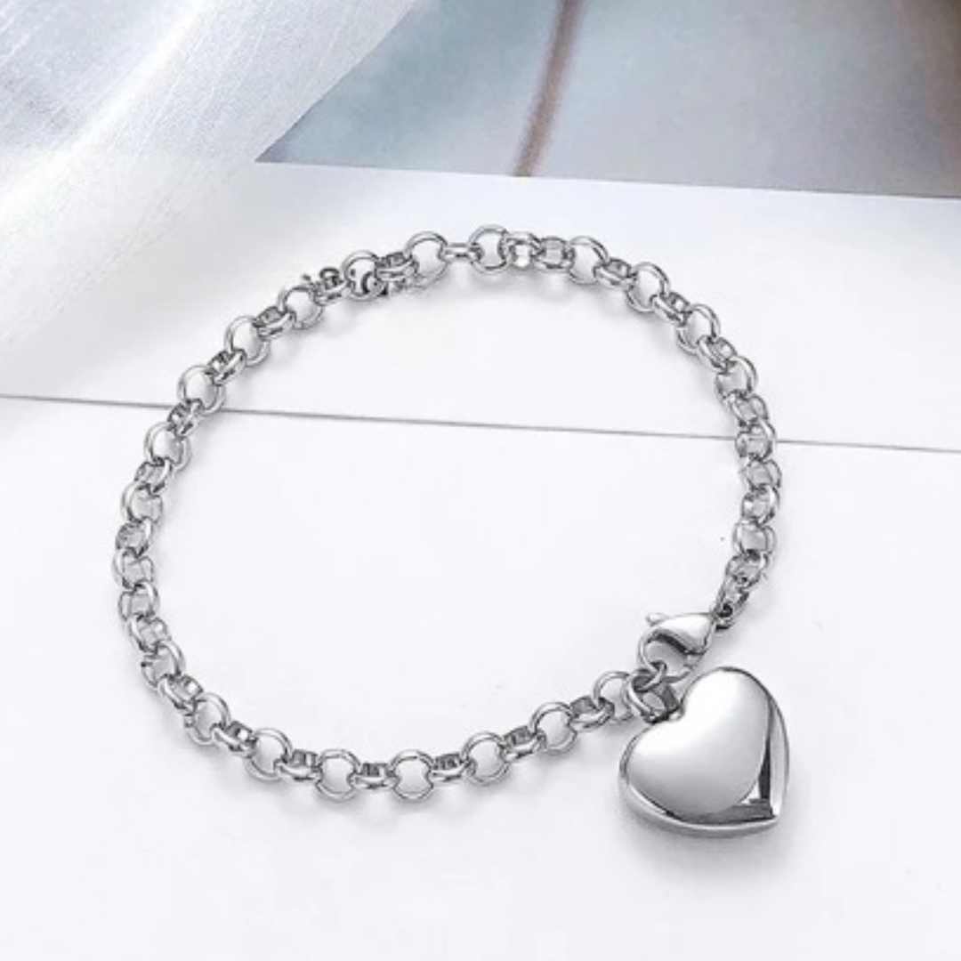 Pulseira Feminina Coração Personalizado - Lyon Acessórios