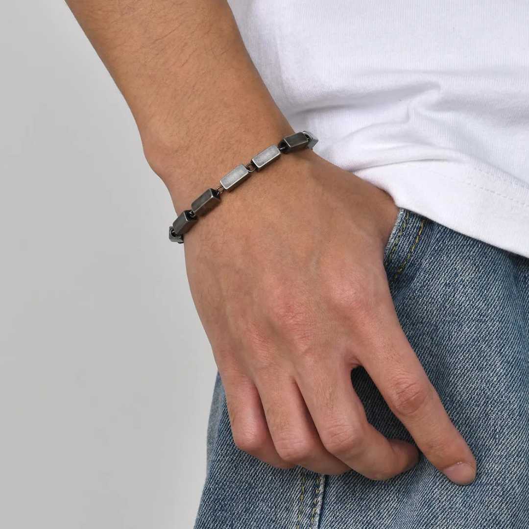 Pulseira Masculina Block - Lyon Acessórios