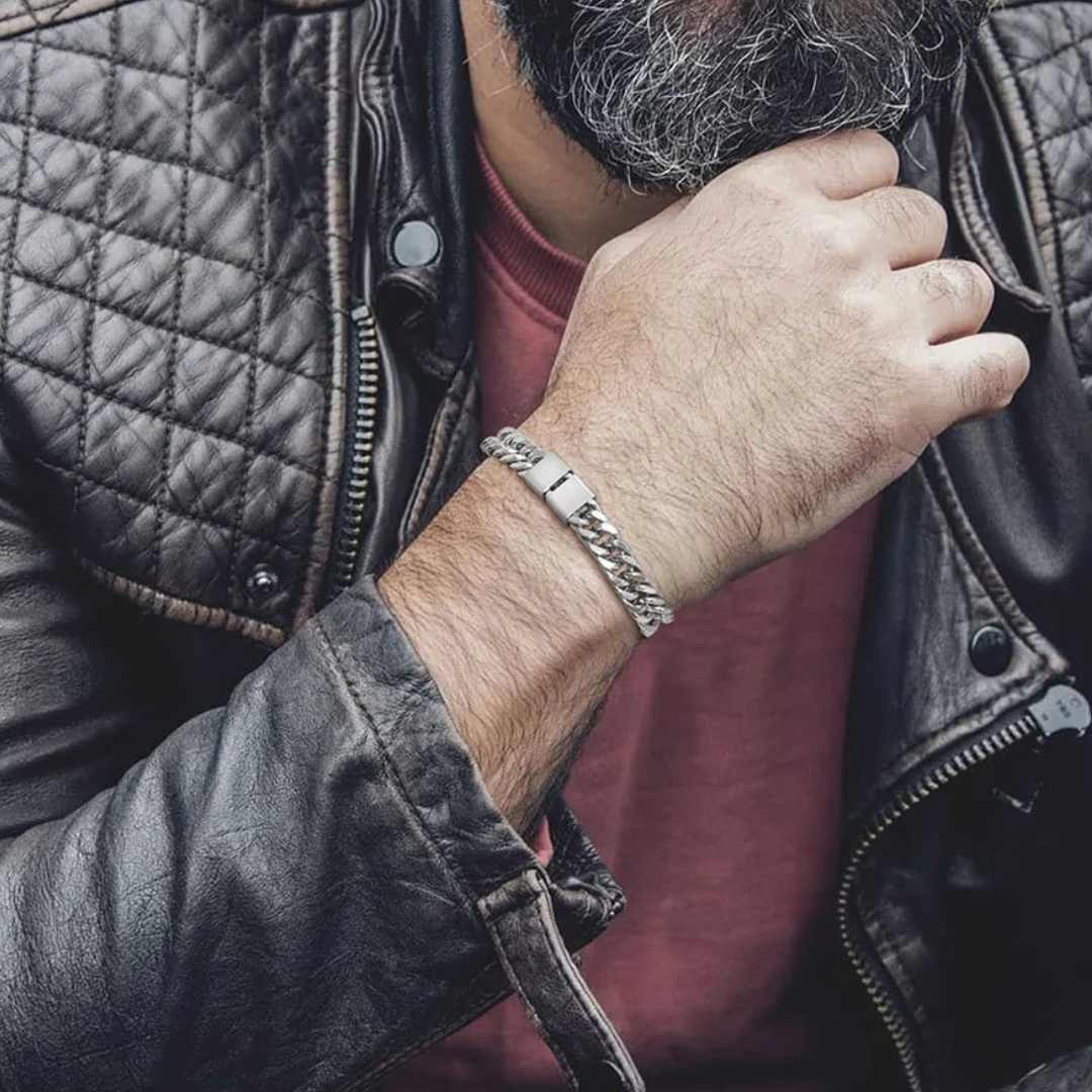 Pulseira Masculina Cubana Personalizada - Lyon Acessórios