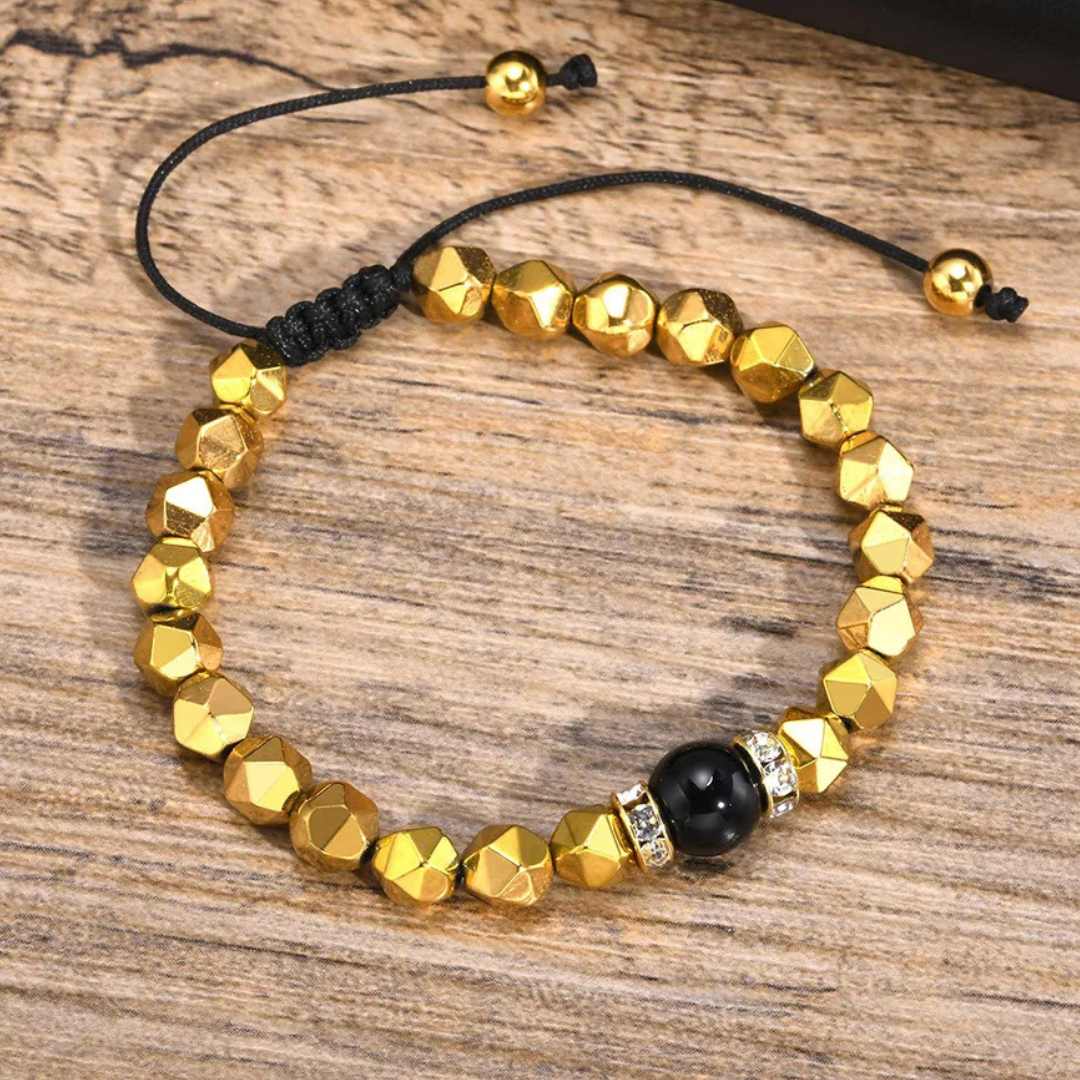 Pulseira Masculina Facetada - Lyon Acessórios