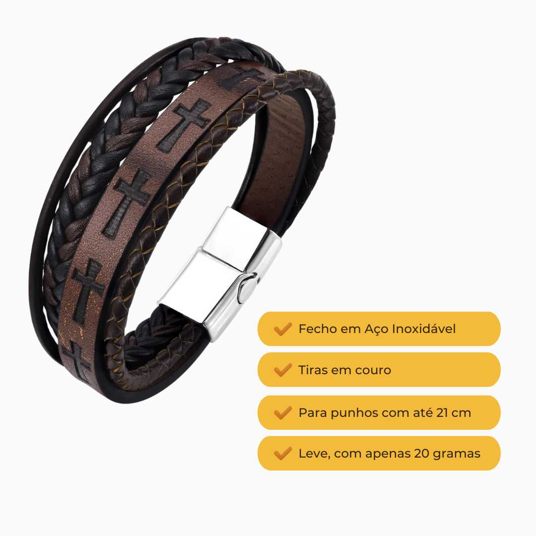 Pulseira Masculina Proteção Divina