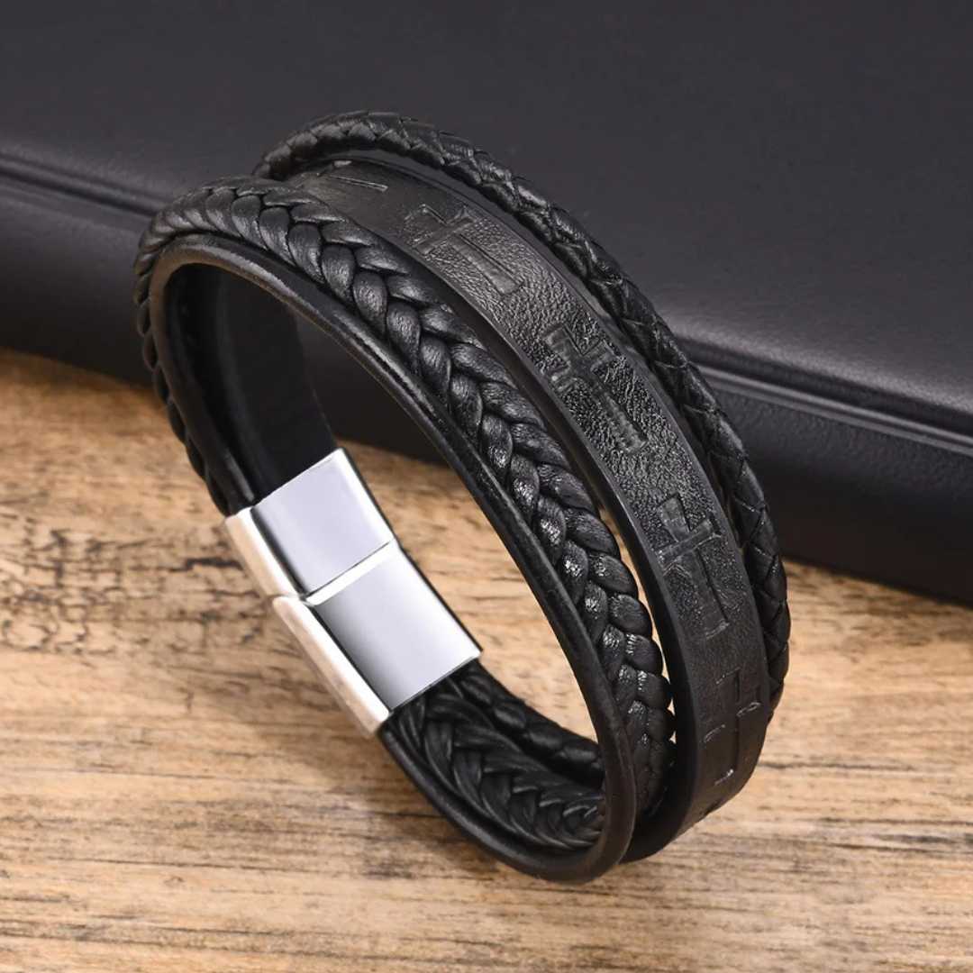 Pulseira Masculina Proteção Divina - Lyon Acessórios