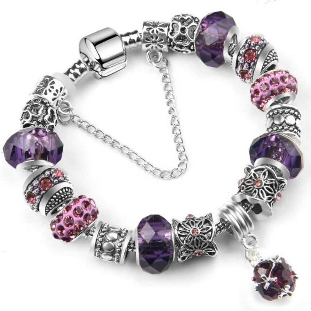 Pulseira Com Berloque Stones Com Trava