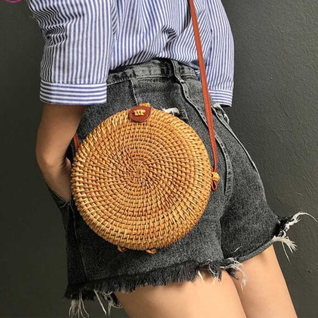 Bolsas de Palha Rattan Duna - Lyon Semijoias