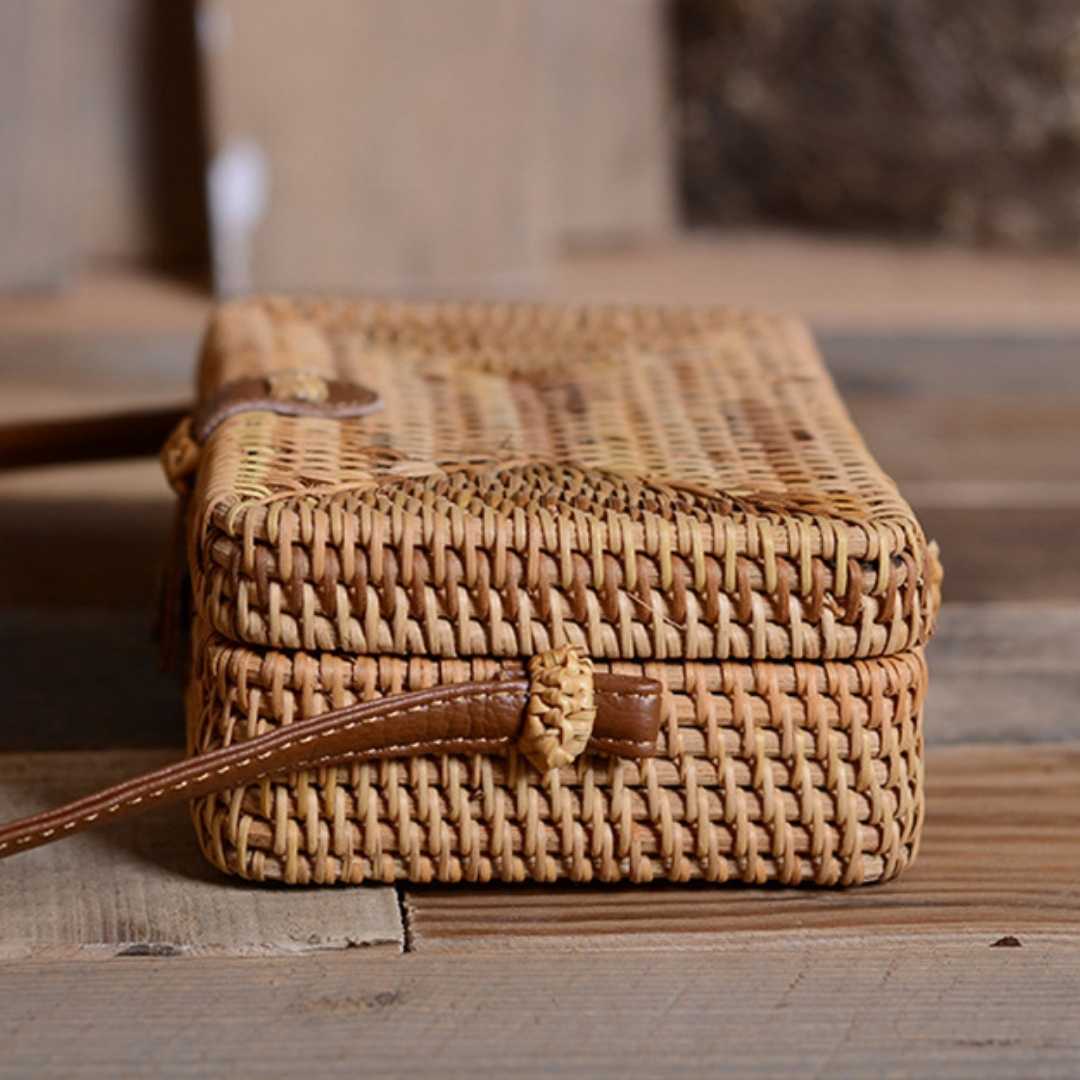 Bolsa de Palha Rattan Kaila - Lyon Semijoias