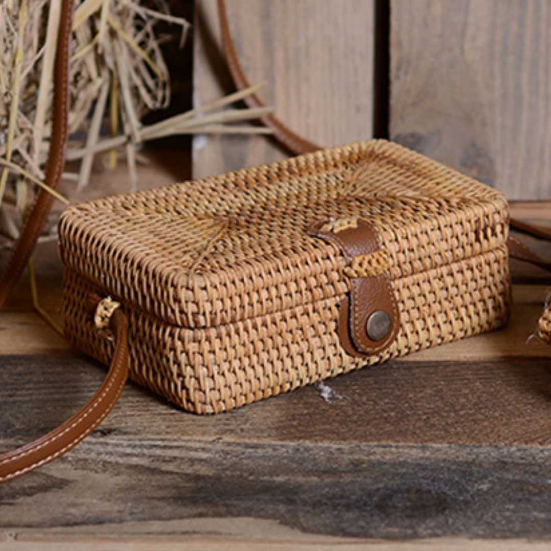 Bolsa de Palha Rattan Kaila - Lyon Semijoias