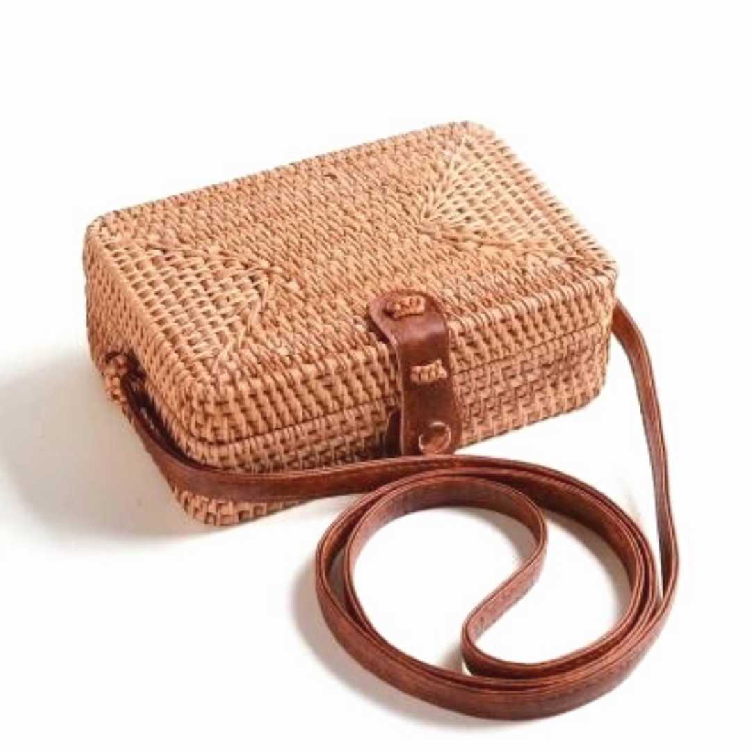 Bolsa de Palha Rattan Kaila - Lyon Semijoias