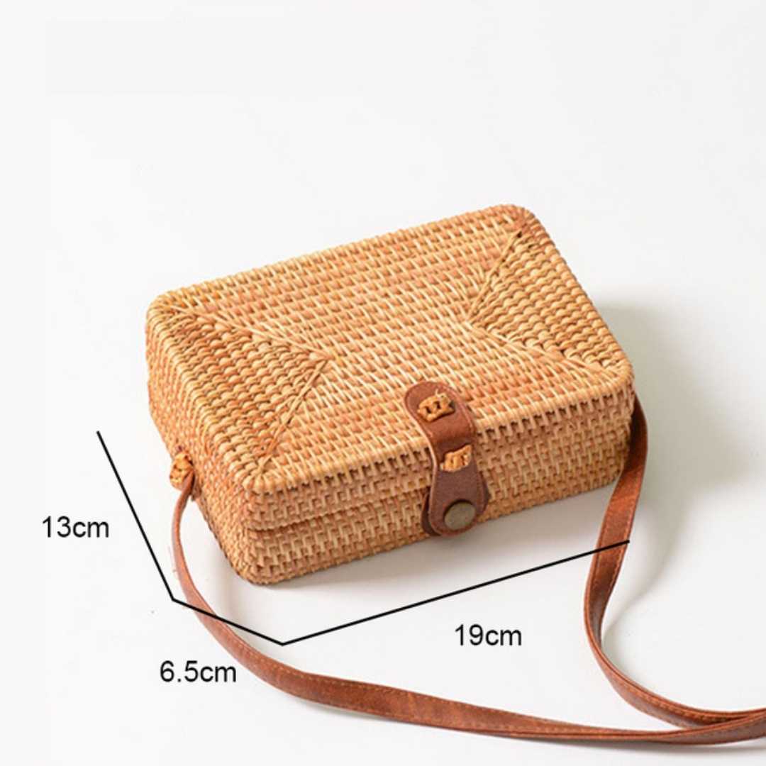 Bolsa de Palha Rattan Kaila - Lyon Semijoias