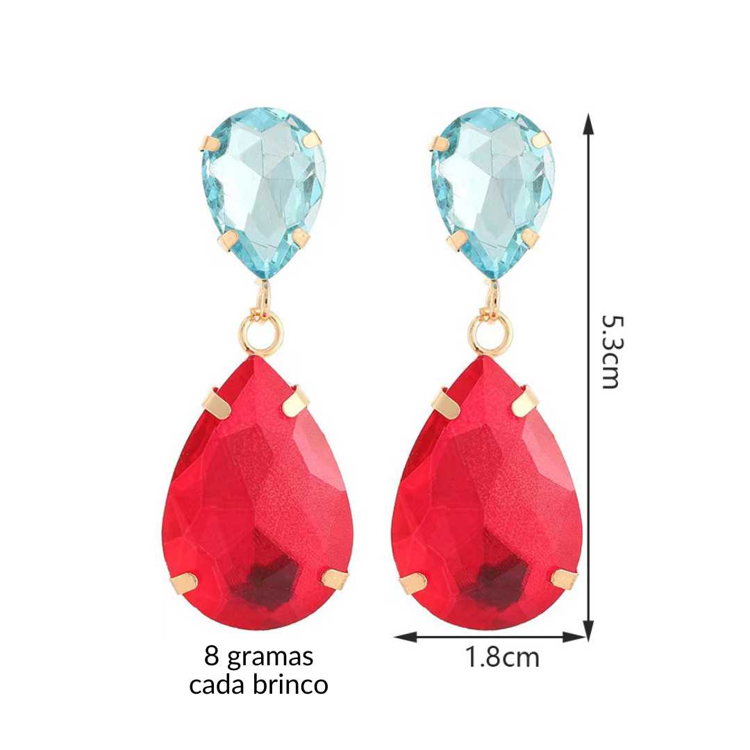 Brinco Feminino Clara - Peso e Dimensões