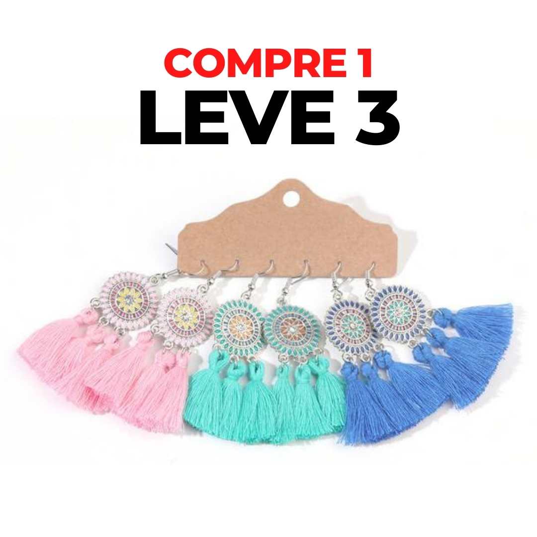 Brincos Boho Chic - Compre 1 Leve 3