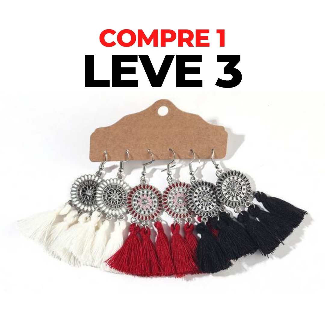 Brincos Boho Chic - Compre 1 Leve 3