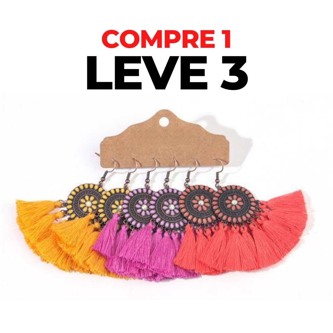 Brincos Boho Chic - Compre 1 Leve 3