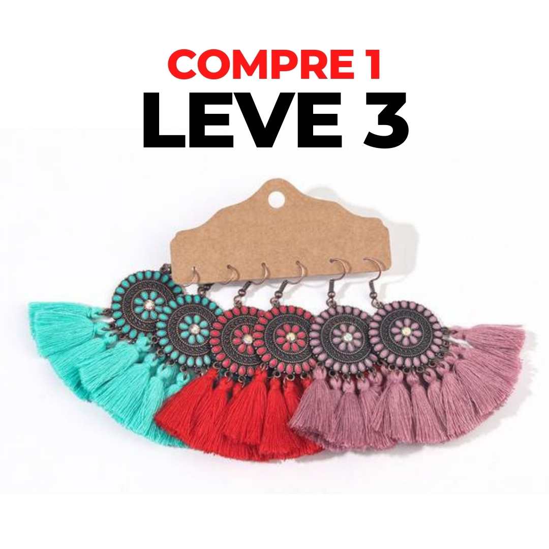 Brincos Boho Chic - Compre 1 Leve 3