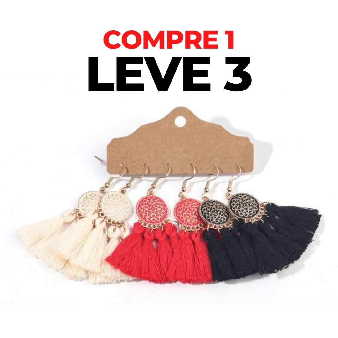 Brincos Boho Chic - Compre 1 Leve 3