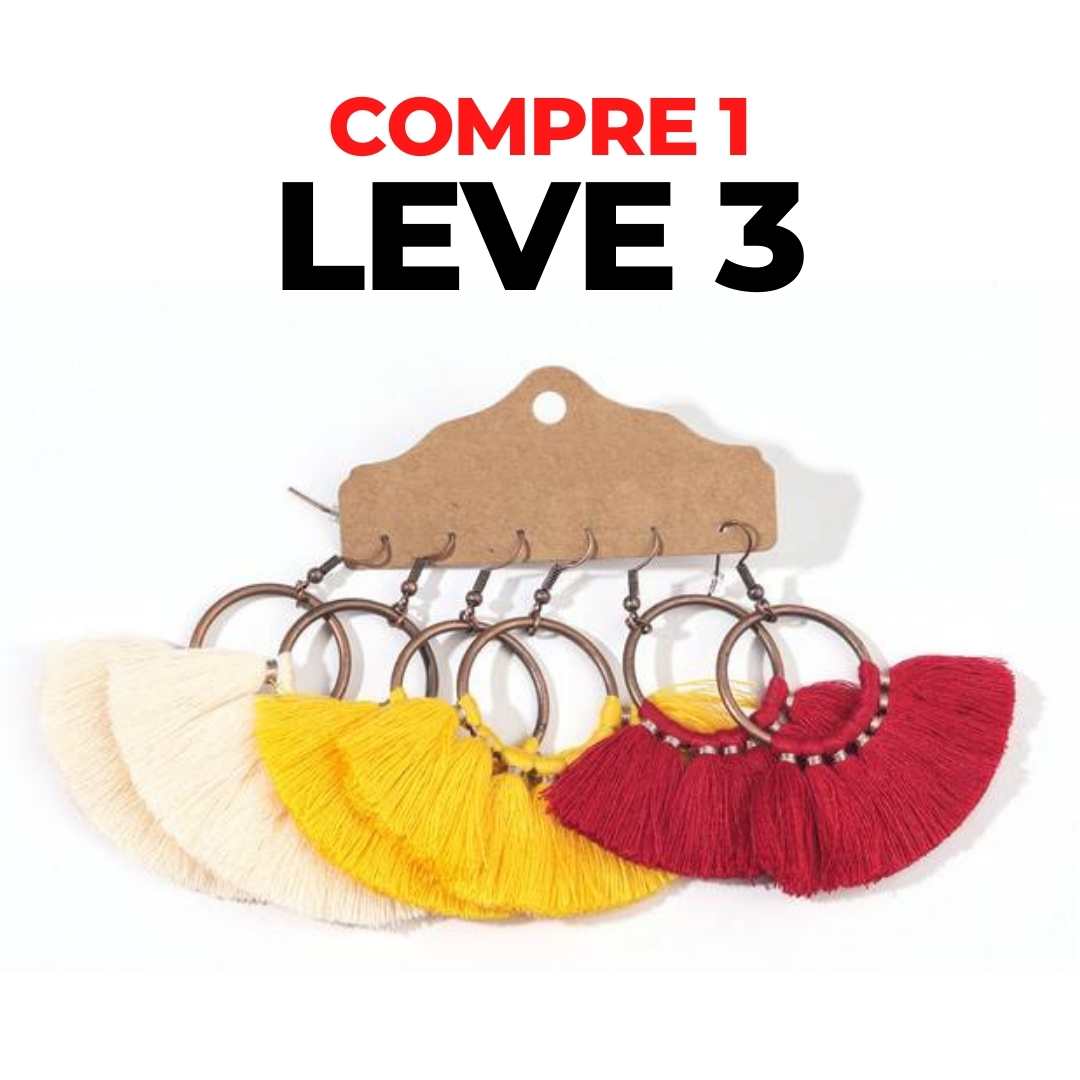 Brincos Boho Chic - Compre 1 Leve 3