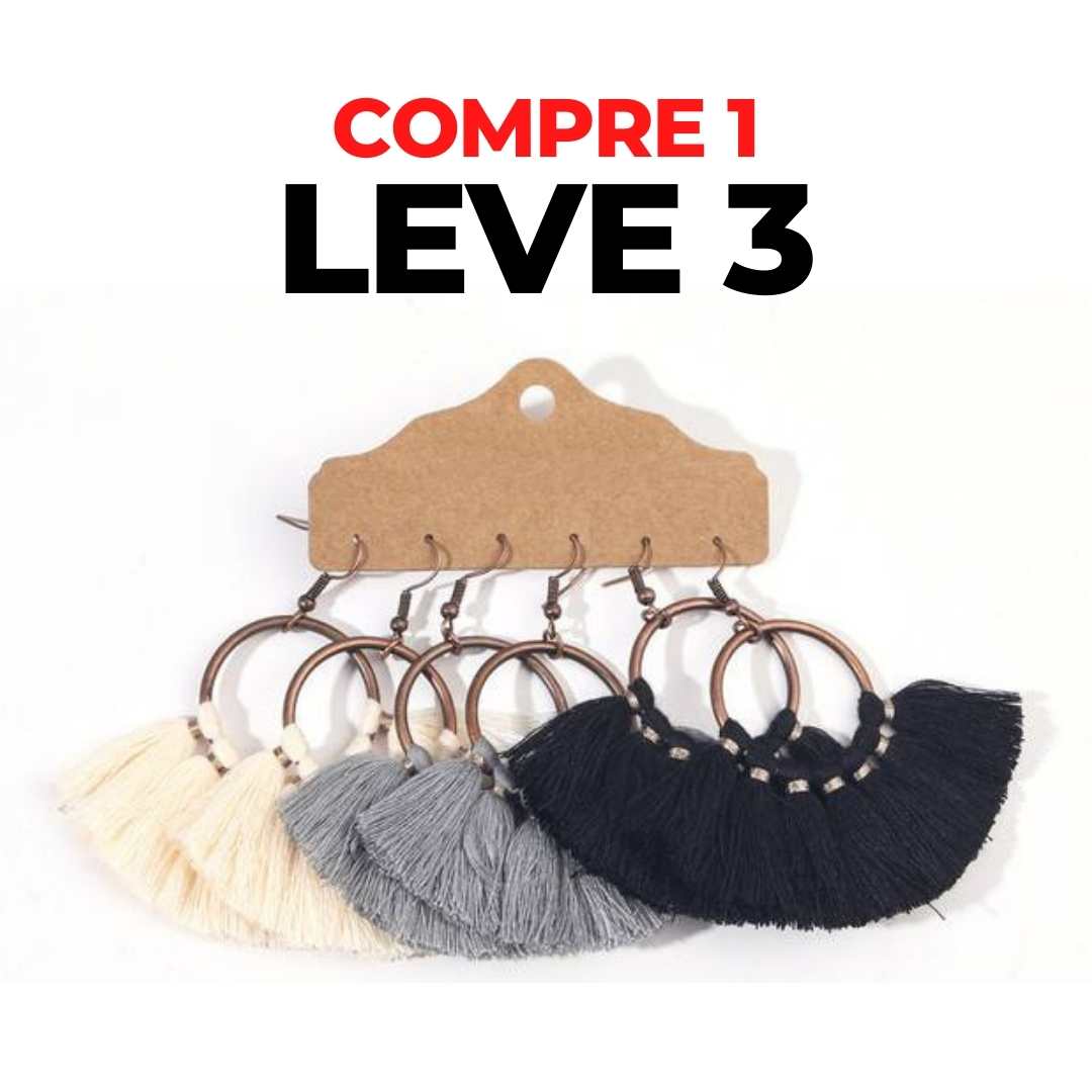 Brincos Boho Chic - Compre 1 Leve 3