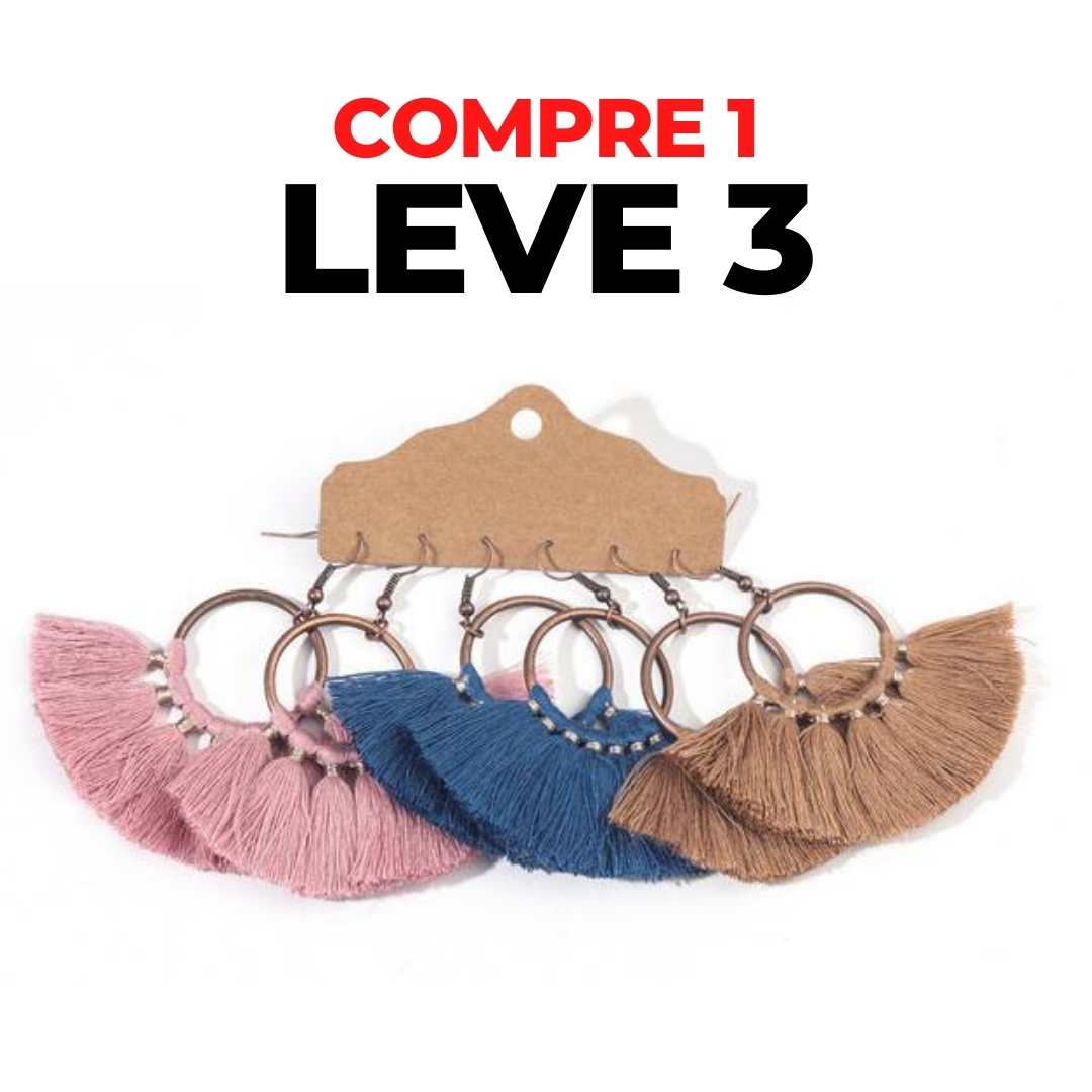 Brincos Boho Chic - Compre 1 Leve 3