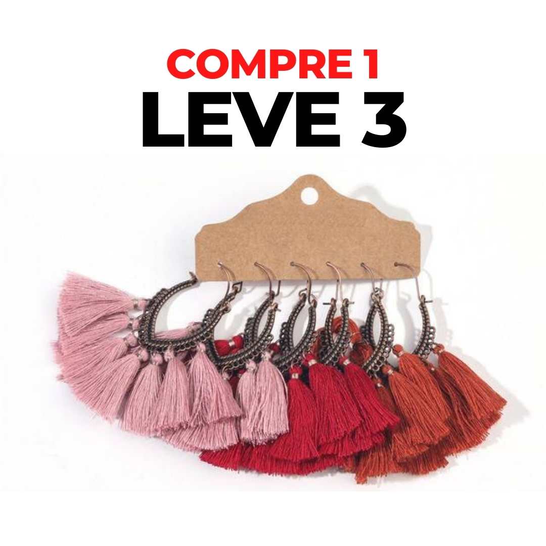 Brincos Boho Chic - Compre 1 Leve 3