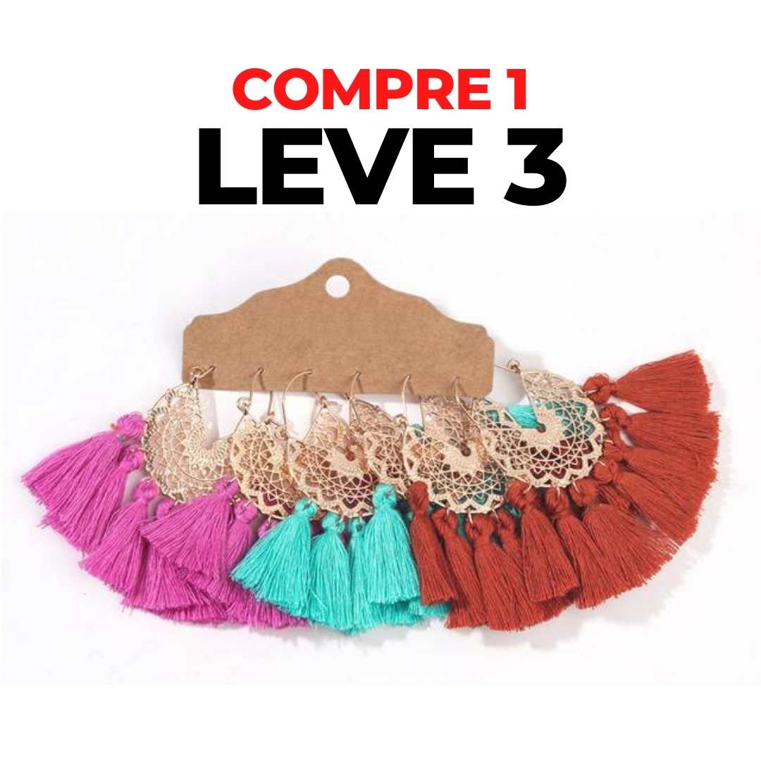 Brincos Boho Chic - Compre 1 Leve 3