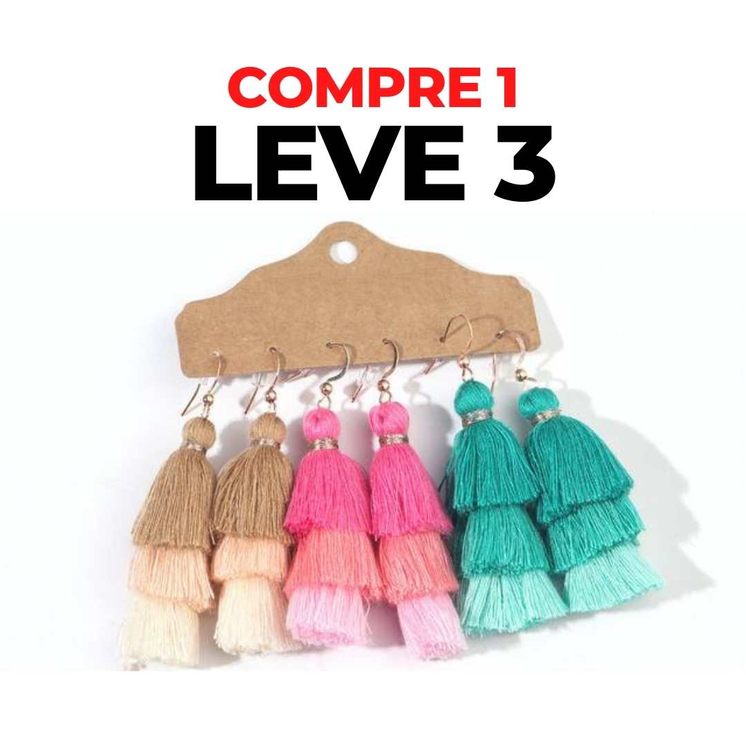 Brincos Boho Chic - Compre 1 Leve 3