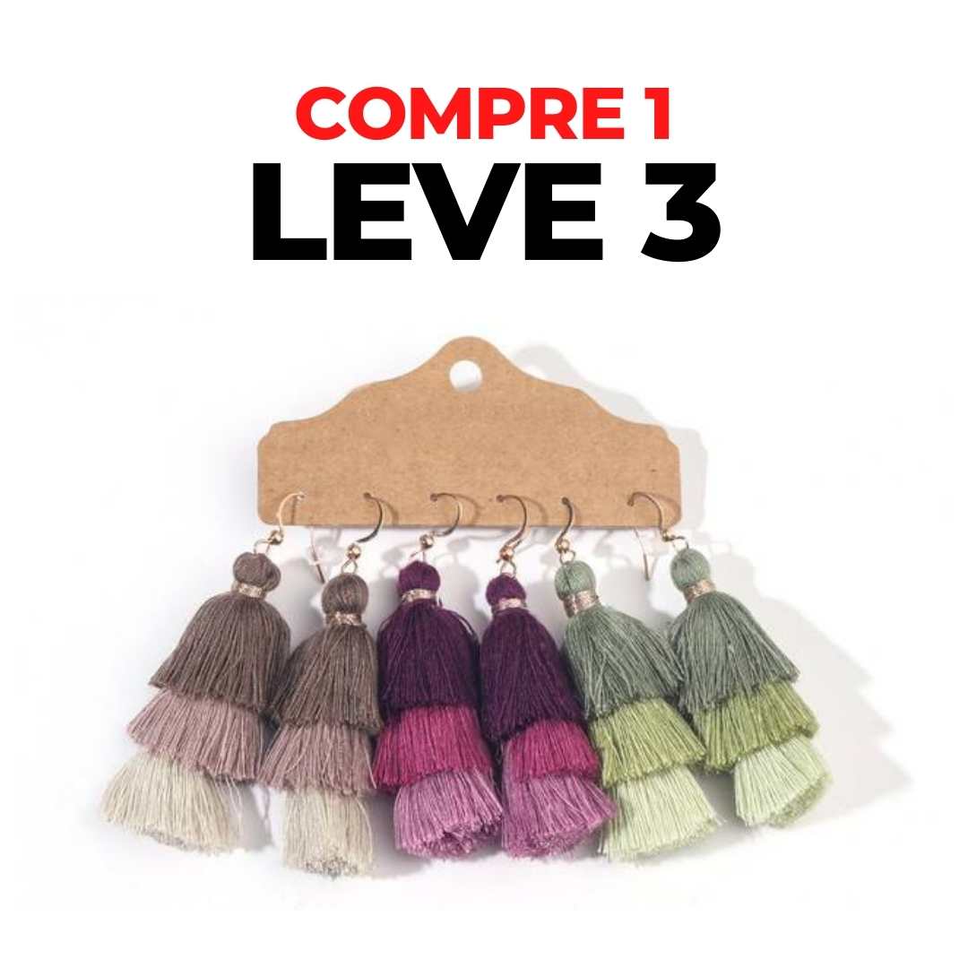 Brincos Boho Chic - Compre 1 Leve 3