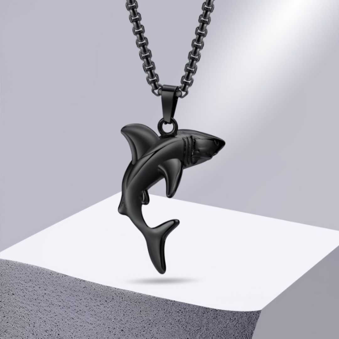 Colar Masculino Shark - Preto