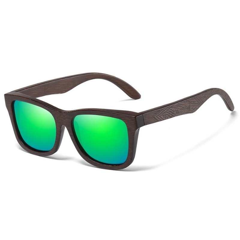 Óculos de Sol Masculino Quadrado Polarizado Kent - Lente Verde