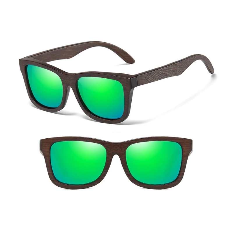 Óculos de Sol Masculino Quadrado Polarizado Kent - Lente Verde