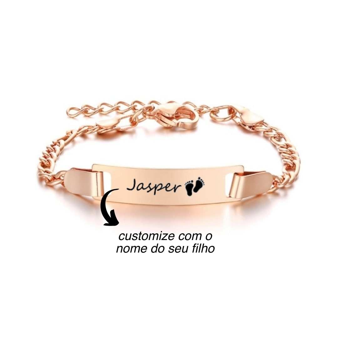 Pulseira Infantil Personalizada Com Nome - 6 mm